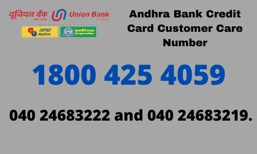 Andhra Bank Credit Card Customer Care Number