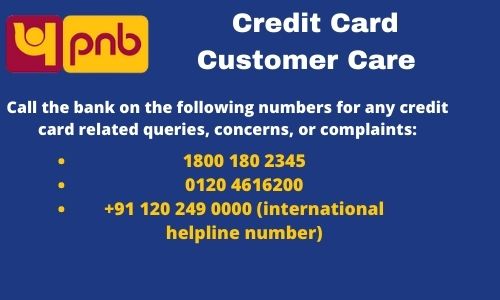 PNB Credit Card Customer Care Number
